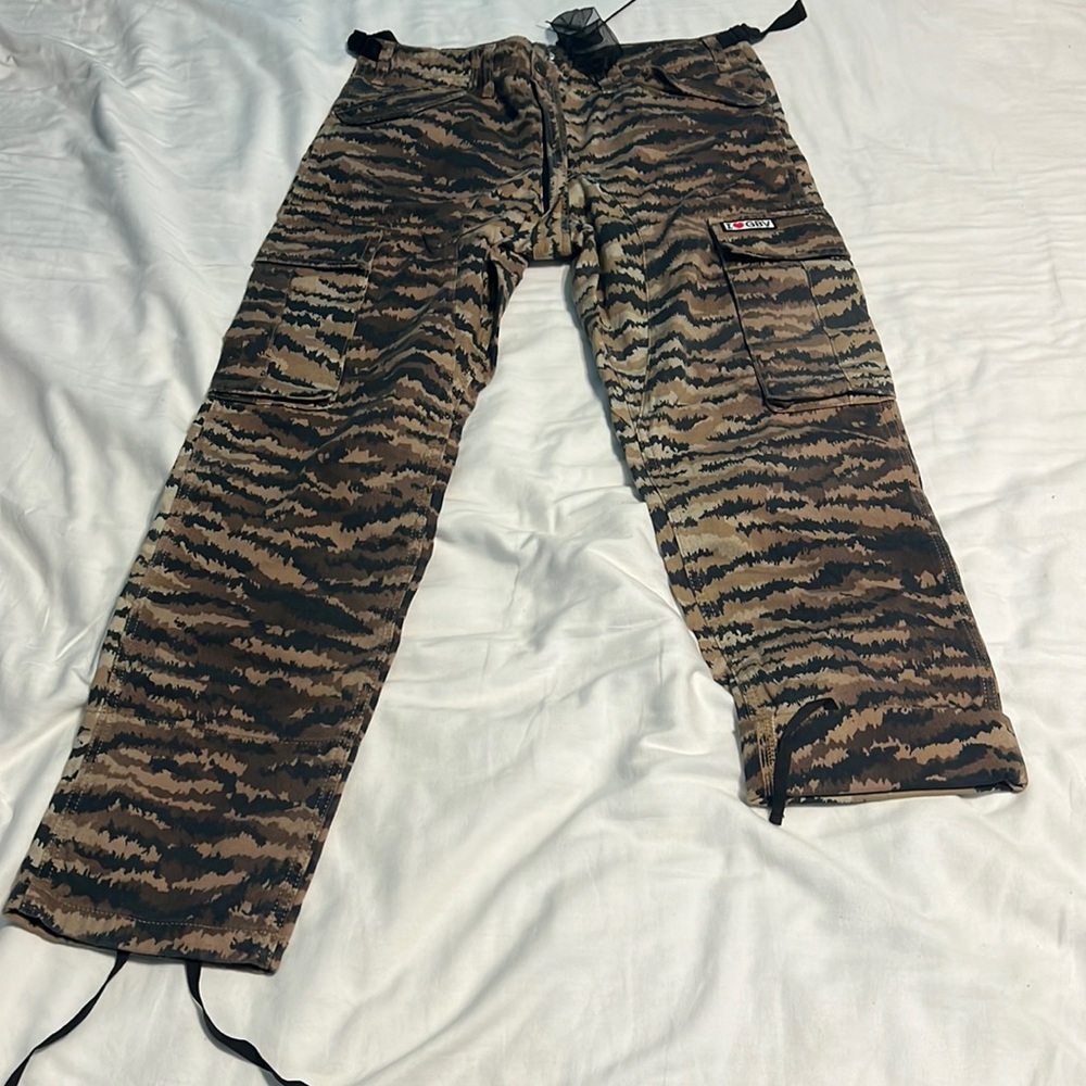 Giambattista Valli X H&M unisex tiger print cargo pants